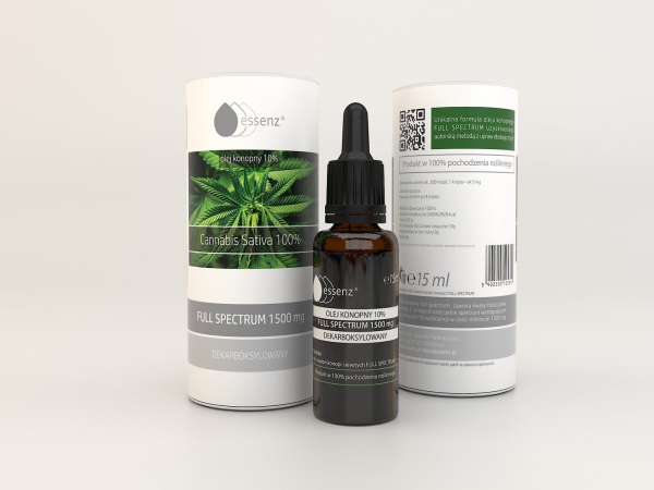 Olejek Konopny CBD 10% Full Spectrum 15 ml | TanieSianie.pl