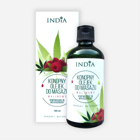Olejek Konopny do Masażu Malinowy z Konopi 100ml | TanieSianie.pl