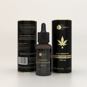 Olejek konopny full spectrum premium 1000 mg 30ml | TanieSianie.pl