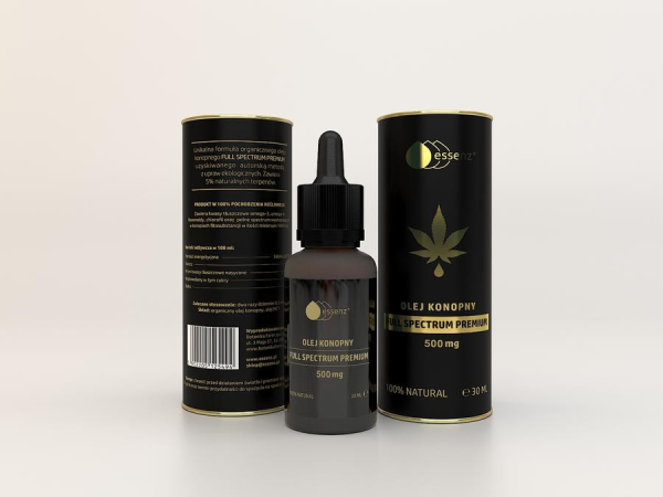 Olej konopny full spectrum premium 500 mg 30ml | TanieSianie.pl