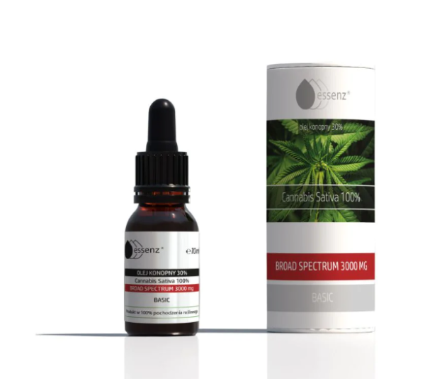 Olej konopny Basic Broad Spectrum 30% 3000 mg 10 ml | TanieSianie.pl