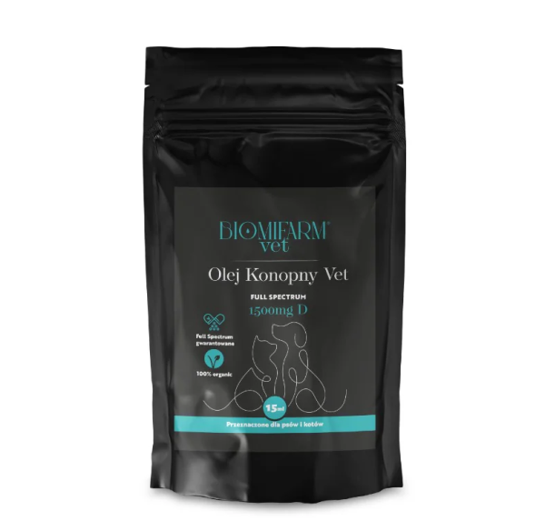 Olej konopny Vet CBD 1500mg 15ml | TanieSianie.pl