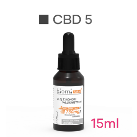 Olej z konopi włóknistych FULL SPECTRUM 750mg premium 15ml | TanieSianie.pl