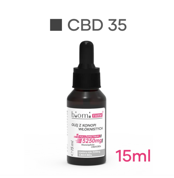 Olej konopny CBDA/CBD 5250mg fitozwiązków - FULL SPECTRUM 15ml | TanieSianie.pl
